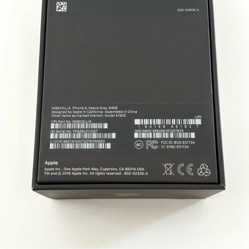 iPhone 8 - 64GB - Space Gray - Model A1905 with original NEW Earbuds